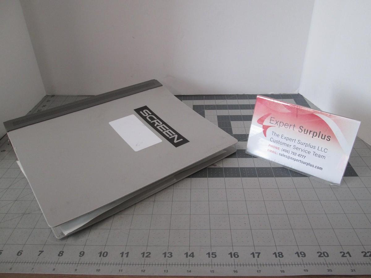Used Screen, AVF-601/801, Operation-Maintenance Manual, Used