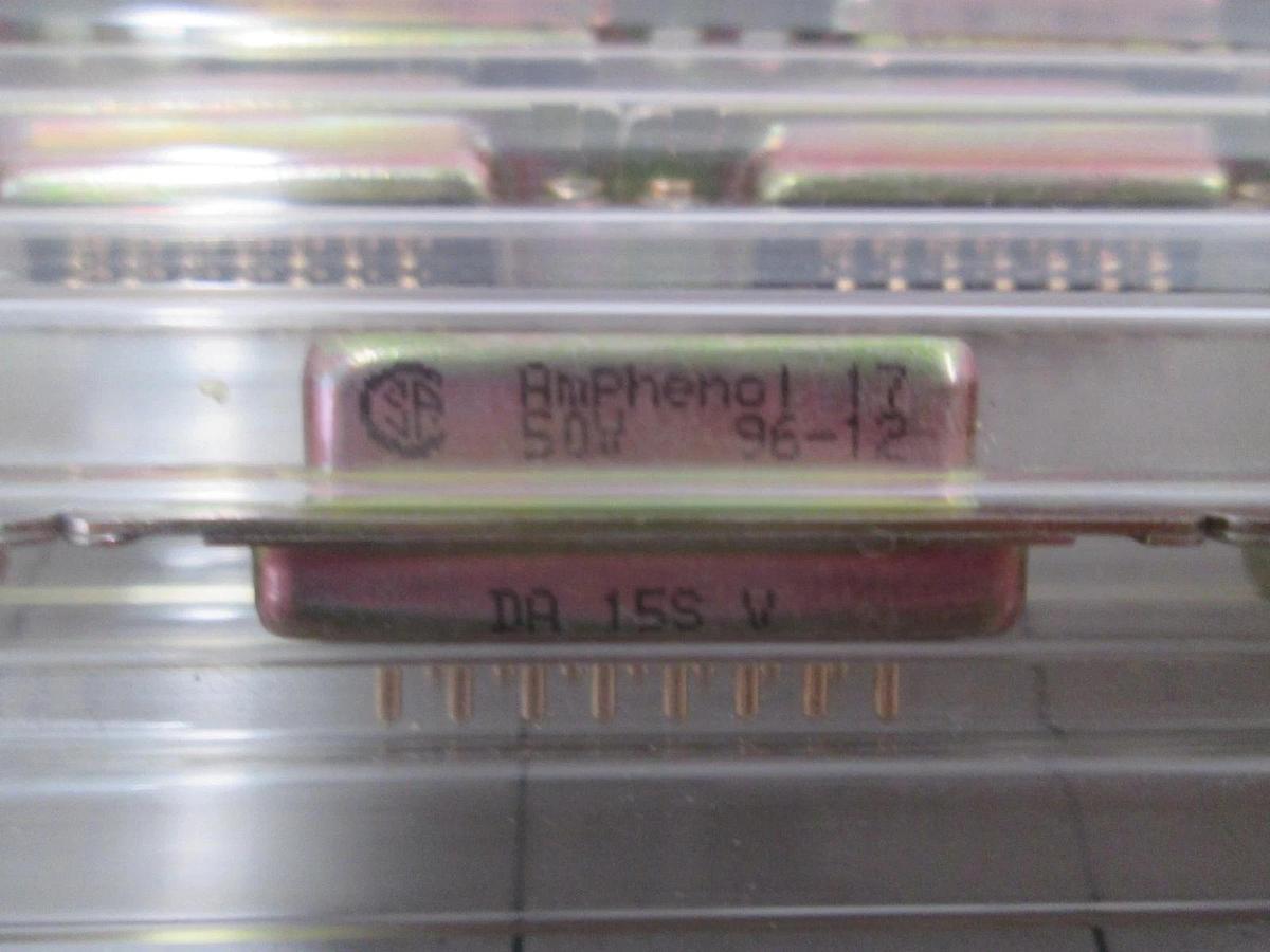 Amphenol, DA 15S V, D-Sub Connector, 15 Pin Straight, F Socket, New Lot of 50