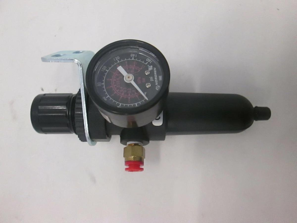 Used Norgren, Air Regulator Assy w/ Gauge, Model B07-134-A1KA, Used
