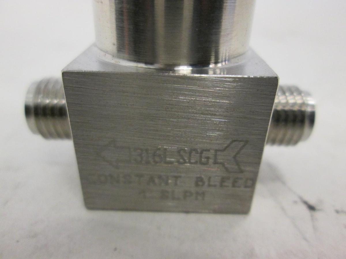 Parker Ewal, Constant Bleed 1 SLPM Valve, 316LSCG, New