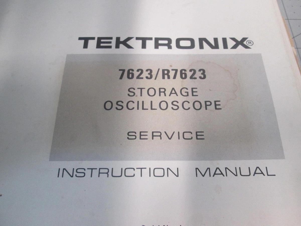 Used Tektronix, 7623-R7623, Storage Oscilloscope, Instruction Manual, Used