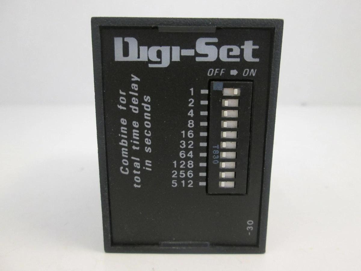 Used SSAC TDS24DD Digi-Set Time Delay Relay, 1s-512s, Used