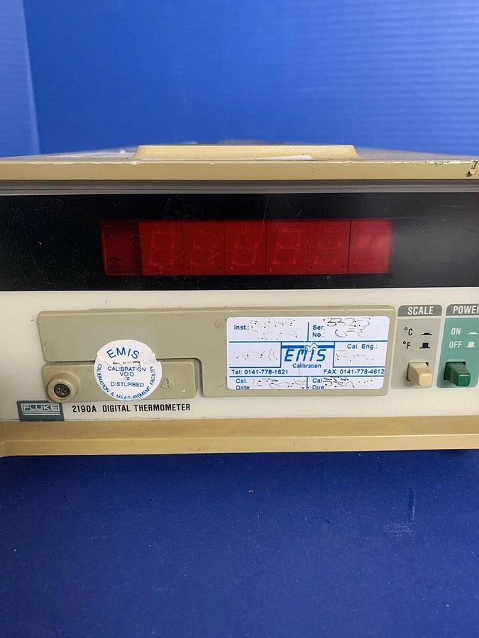 Used Fluke 2190A Digital Thermometer, Used