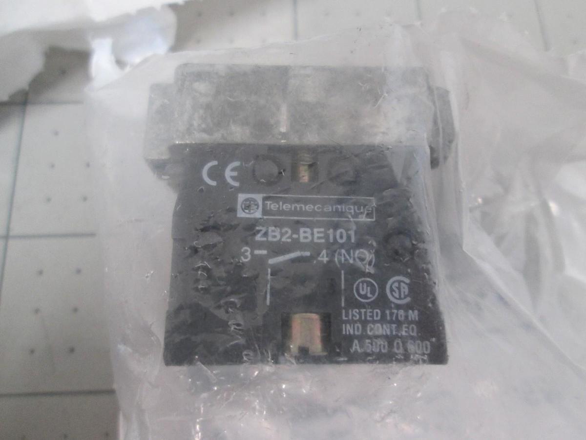 Used Telemecanique, ZB2BZ103, Single Contact Block, New, Lot of 3