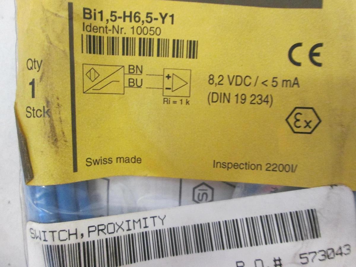 Used Turck, Proximity Switch, Bi1, 5-H6, 5-Y1, New