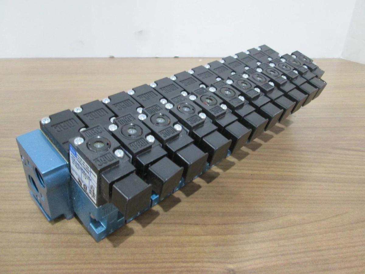 Used MAC, 45A-L00-DFBJ-1KJ, 12 Position Solenoid Valve Assy, Used