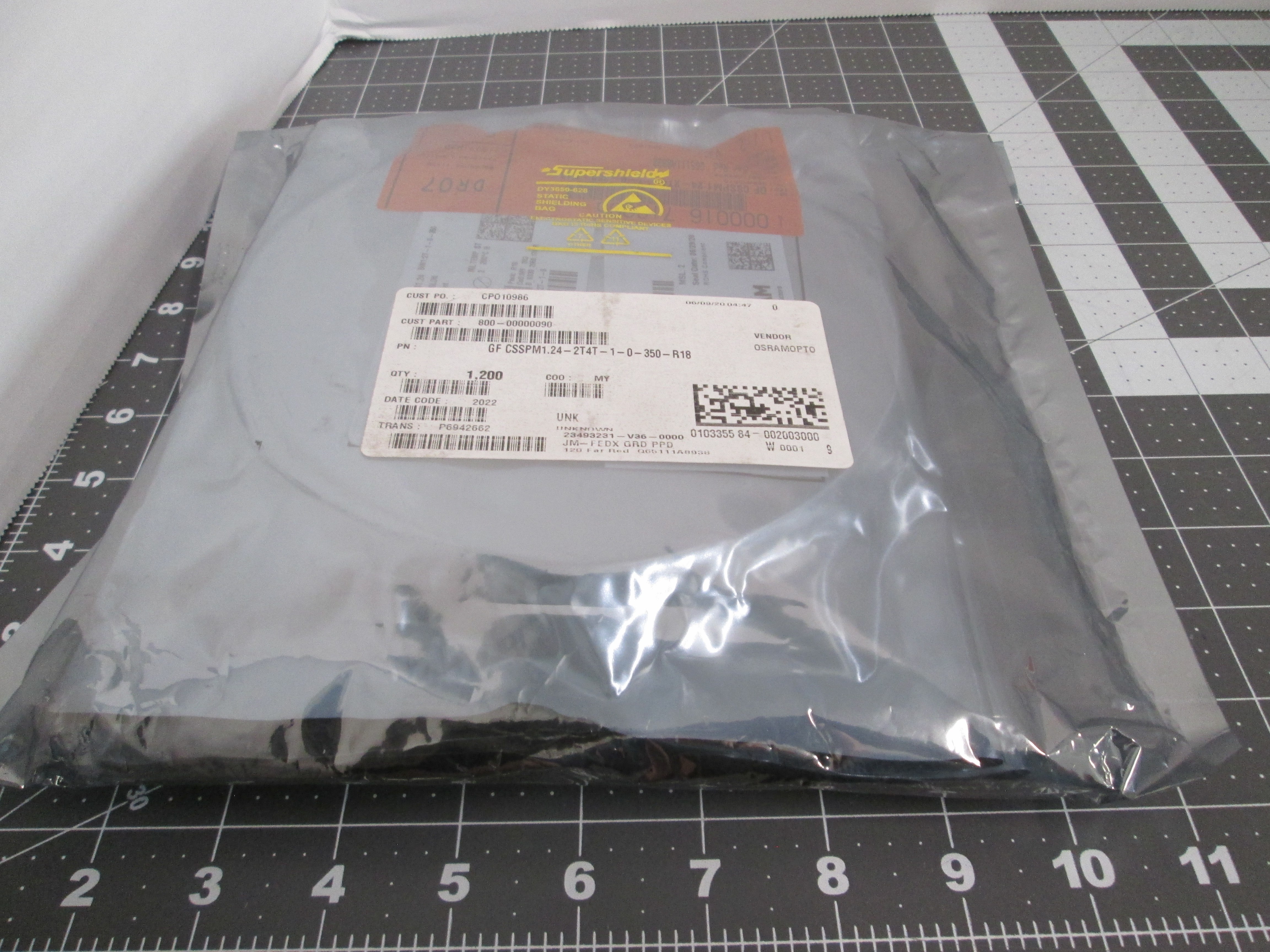 Used OSRAM, GF CSSPM1.24-2T4T-1-0-350-R18, Far Red LED 1200pcs New