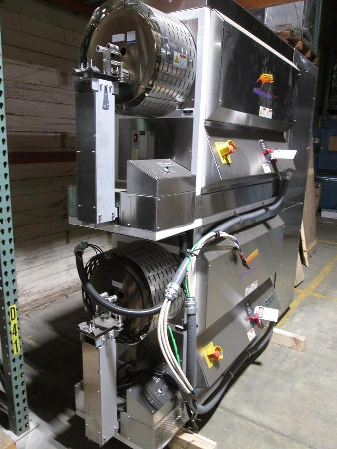 Used Sandvik MRL HT 1012 2 tube mini batch LHL furnace 2 stack, used, complete