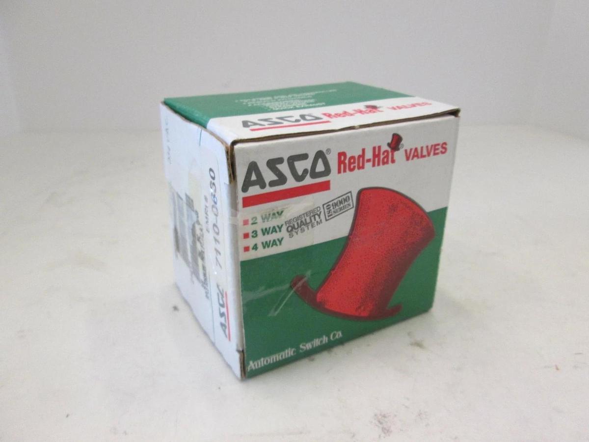 Asco Red Hat, Solenoid Valve 3/8" Pipe, 10.1 W, 8263G320, New