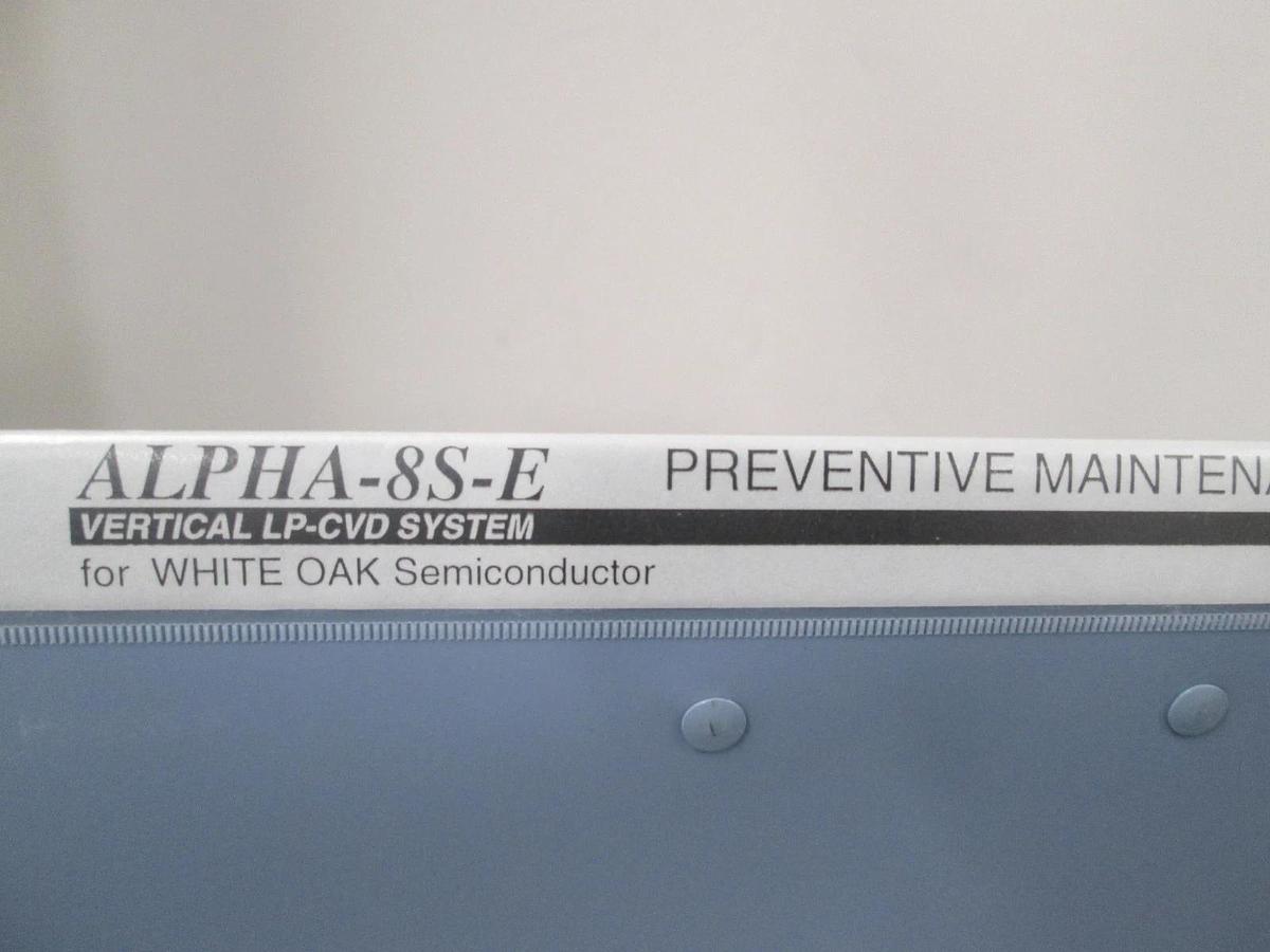 Used TEL Tokyo, ALPHA-8S, Preventive Maintenance Manual Appendix, P-D-Poly, Used