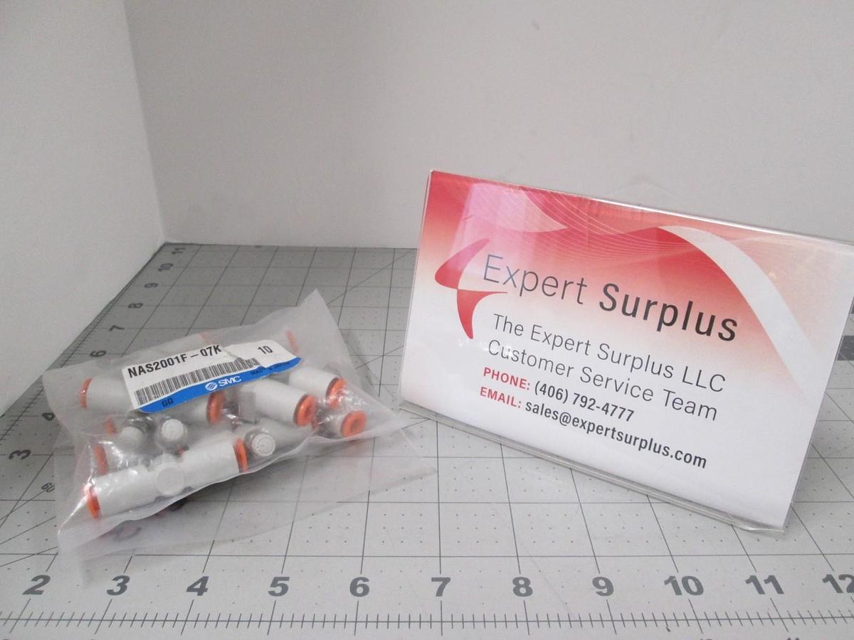 SMC, NAS2001F-07K, Flow Control Valve, New, Lot of 10