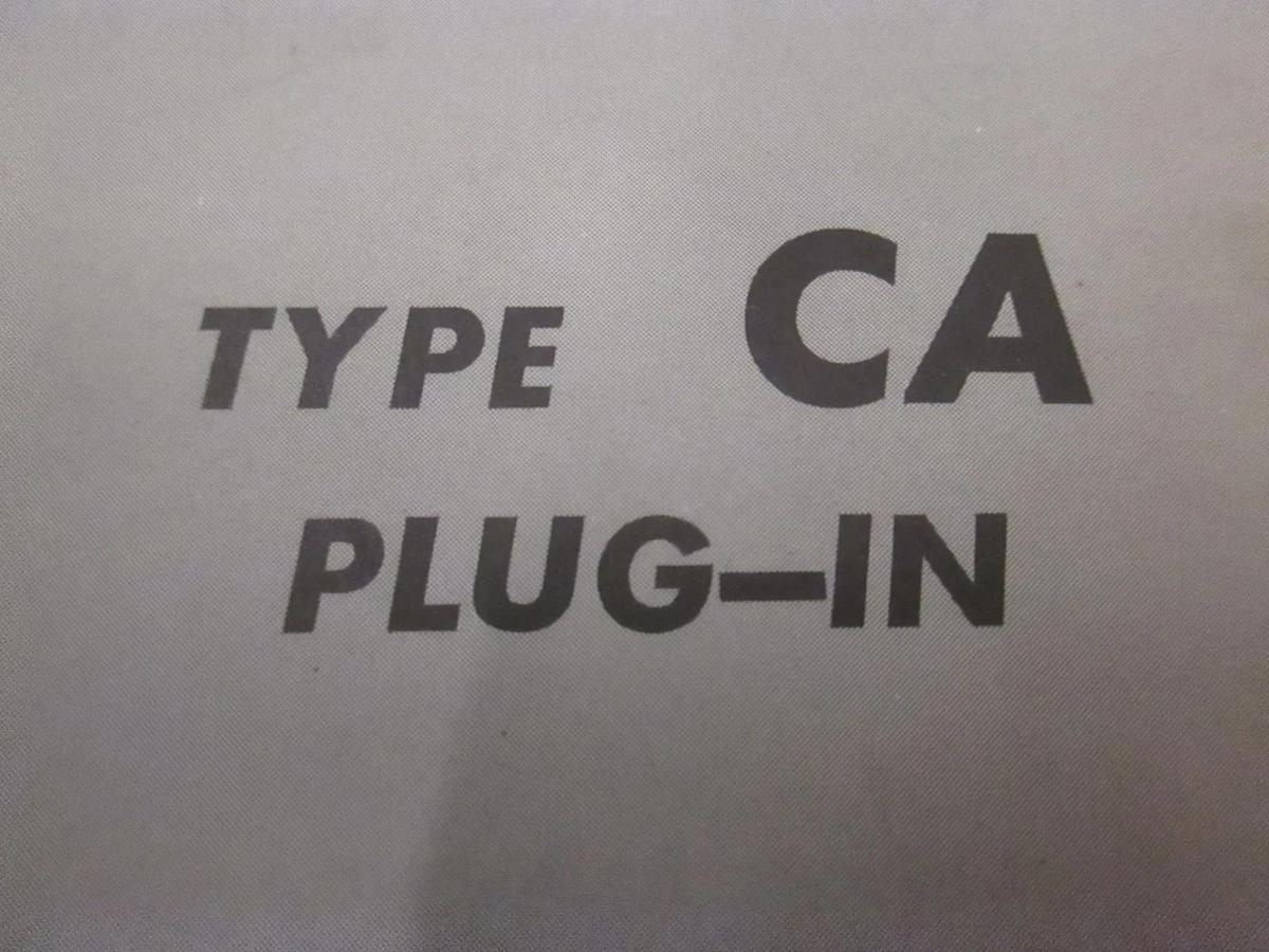 Used Tektronix Type CA Plug-In Instruction Manual, Used