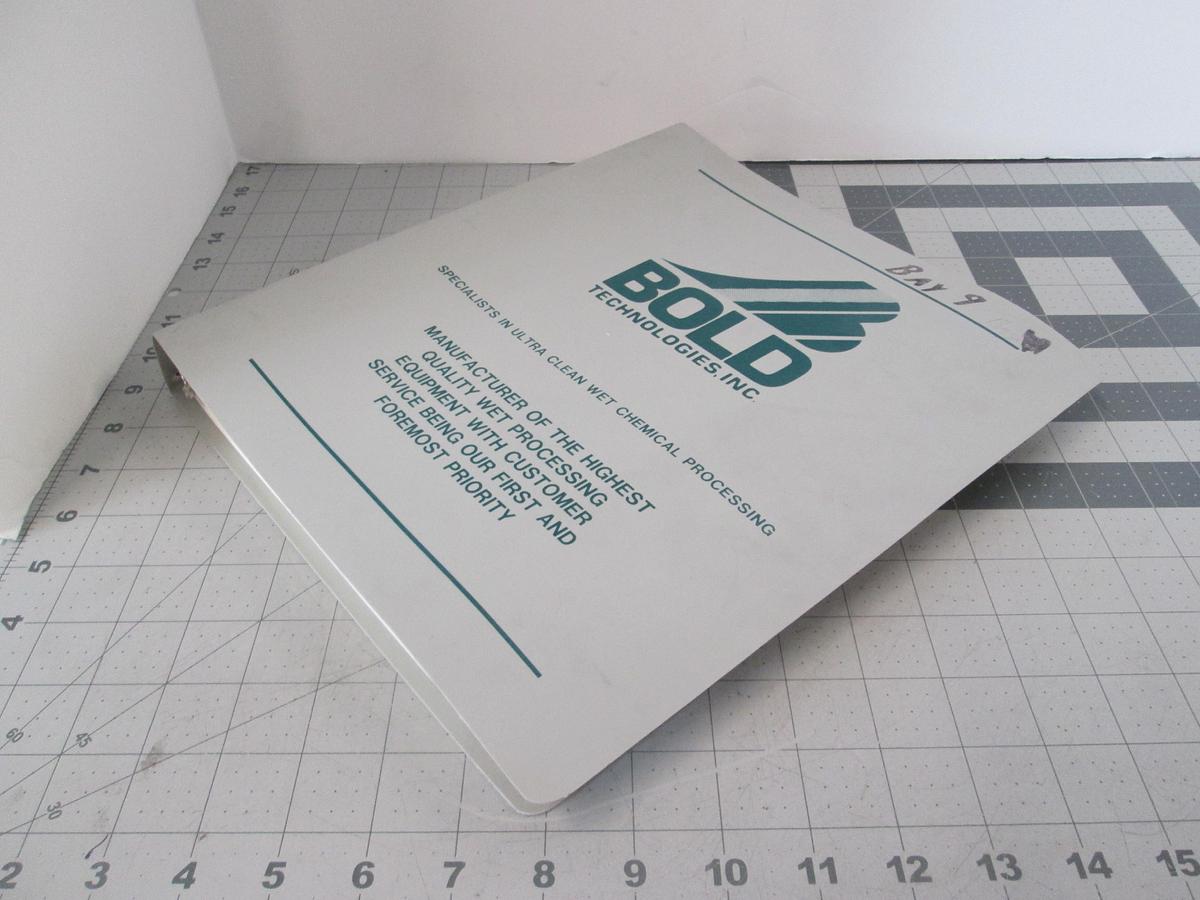 Used Bold Technologies, 1563, Automated Photo-Resist Strip Wet Process System, Instruction Manual, Used