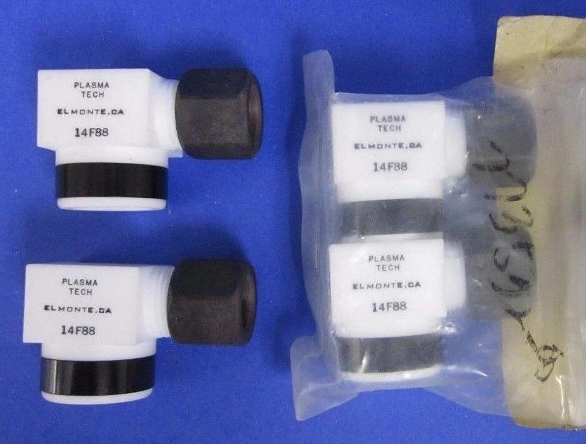 Plasma Tech Elbow Female Connector 14F88, 1/2" Tube x Pipe Thread - Lot of 4