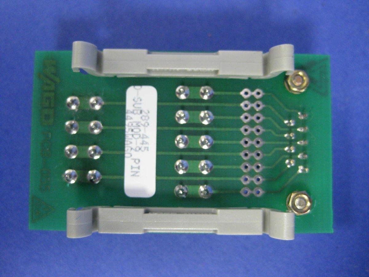 Used WAGO Interface Module 289-445, D-Connector, 9 Pole, Lot of 3
