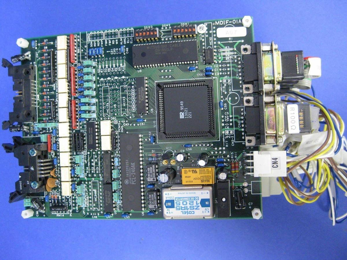 Used TEL Tokyo Electron T-Bawl Control Unit PCB Assembly w/ (6) MDIF-01A-1
