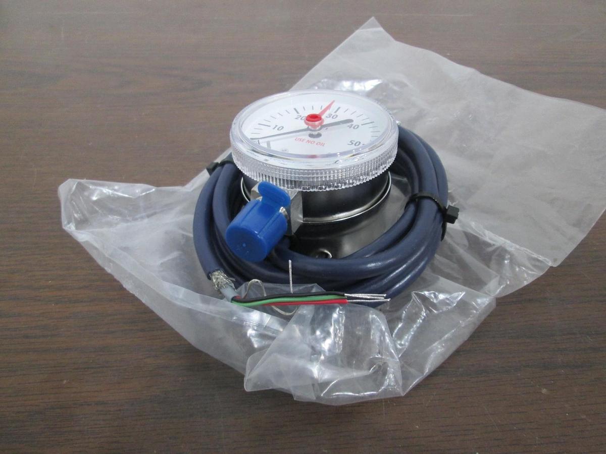 Used Millipore, 01-0120-E, 0-60 PSI, Gauge, Bottom Mount, New