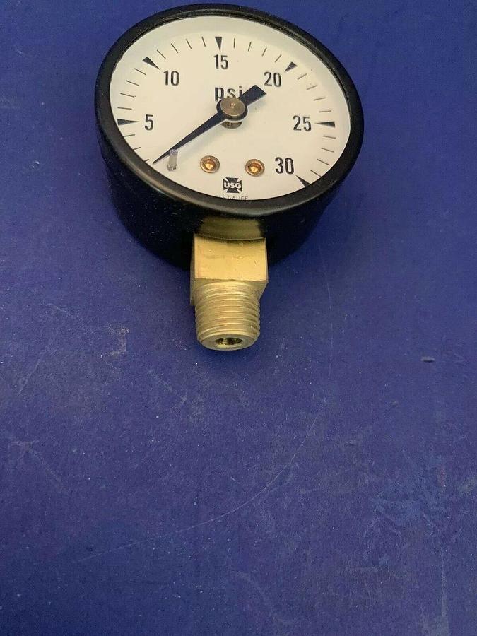 Ametek 146001 Gauge, 1/8" NPT, 0-30 psi, Lot of 5 New