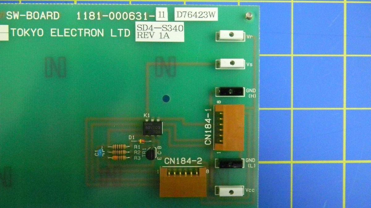 Used Tokyo Electron Limited, MC-31184 PCB Assembly for TS-4000Z Control Panel