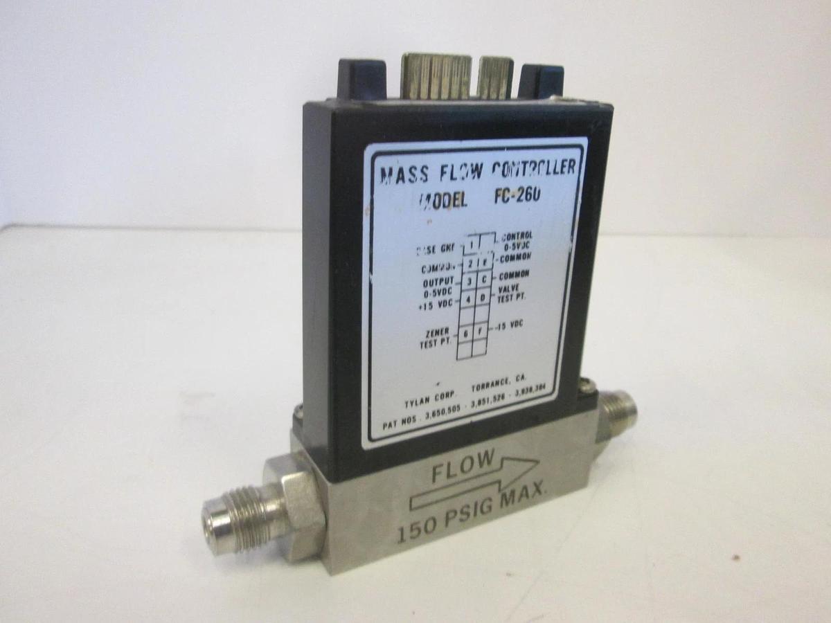 Used Tylan, FC-260, Mass Flow Controller, HCL, 500 SCCM, Used