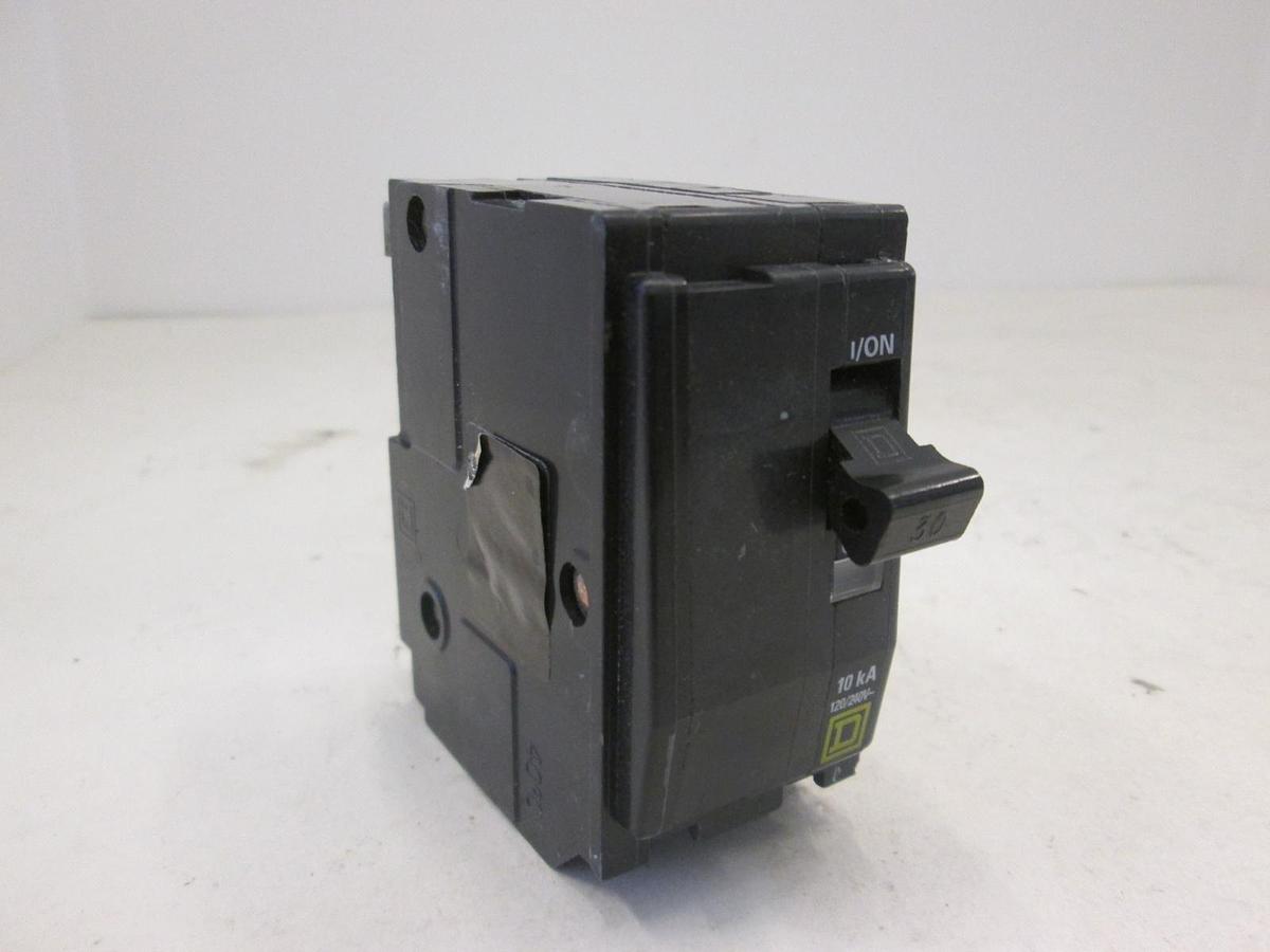 Used Square D, Type TIPO QO Circuit Breaker, 30A, 2 Pole, Used