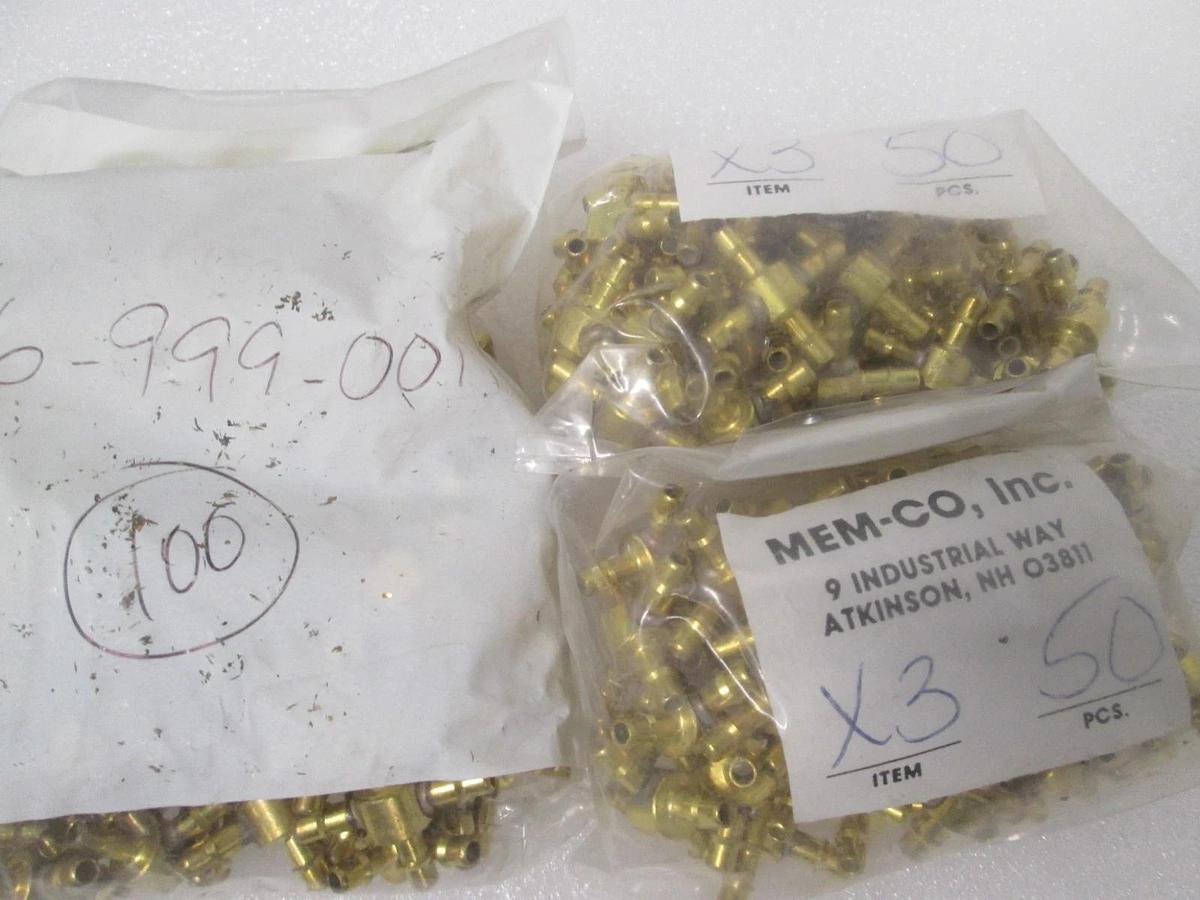 Mem-Co, Inc., 4-Way Fitting, 206-999-001, New, Lot of 200