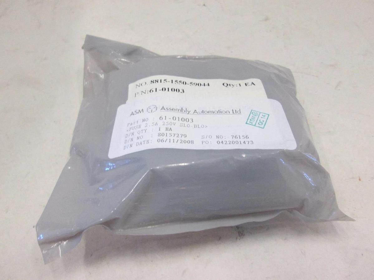 ASM, Fuse 2.5A, 250V Slow Blow, 61-01003, New