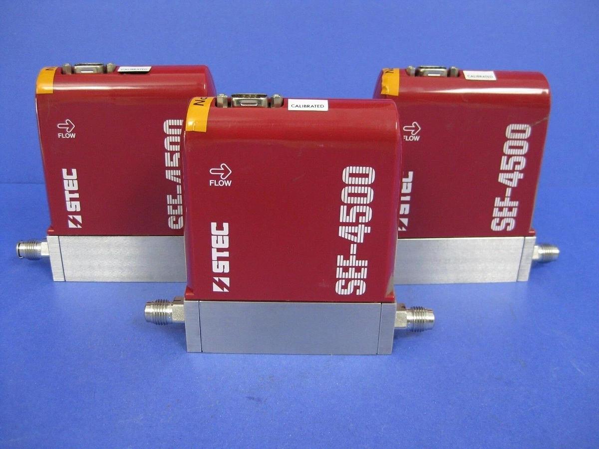 Used Stec SEF-4500M-SUC Mass Flow Meter 10 LM, N2, Used Lot of 3