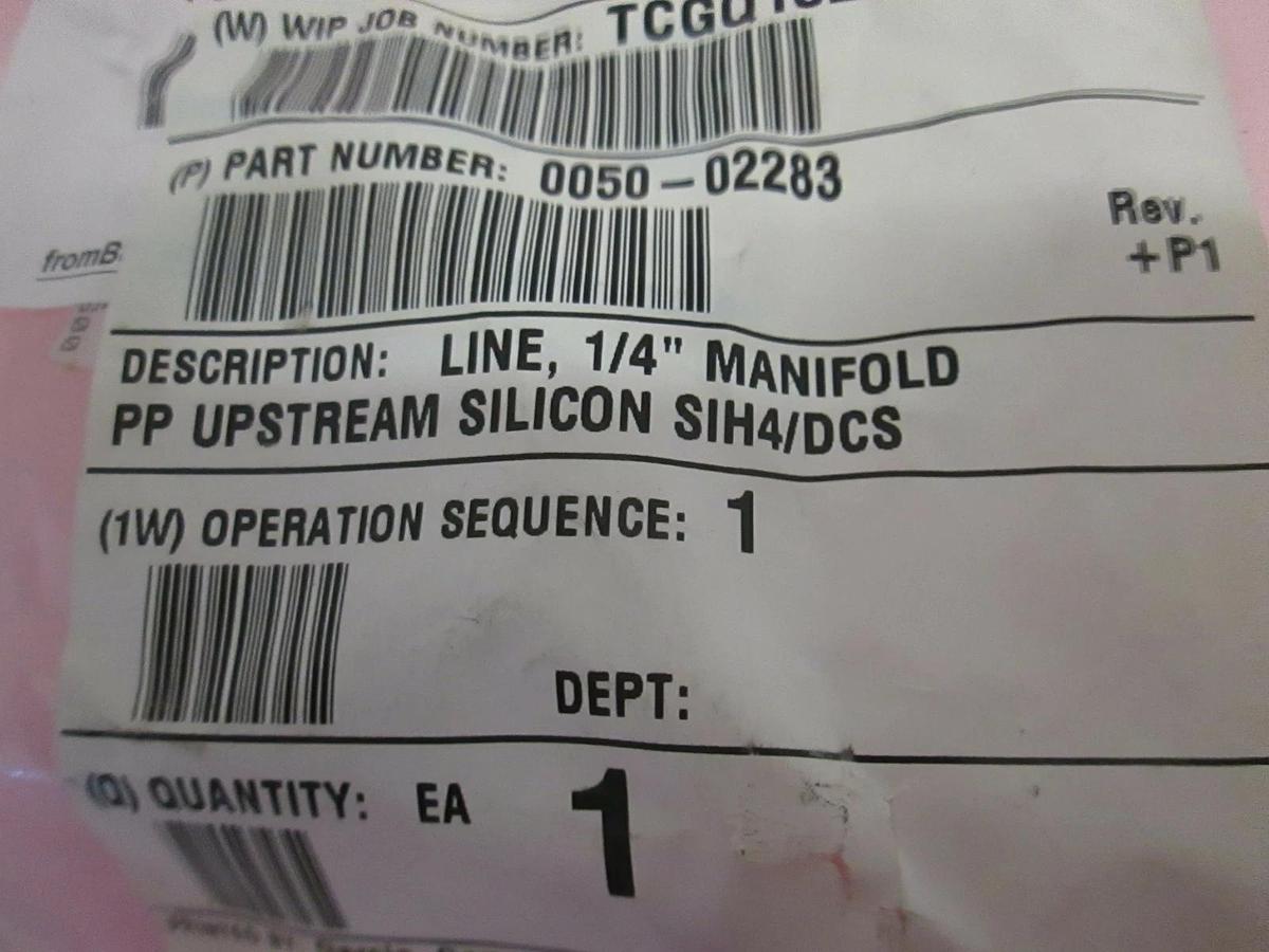 Used AMAT, Line, 1/4" Manifold PP Upstream Silicon Sih4/DCS, 0050-02283, Used