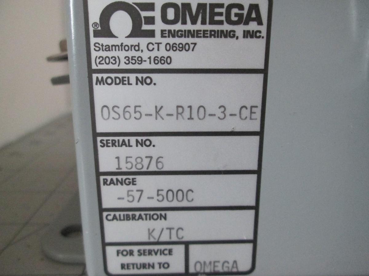 Used Omega, OS65-K-R10-3-CE, IR Sensor Enclosure, Range -57-500C, New