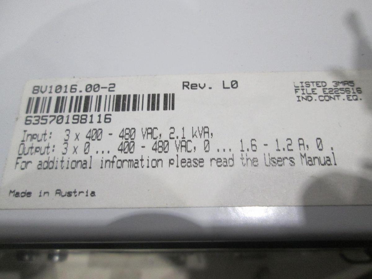 Used Acopos 1016, Servo Driver, BV1016.00-2 w/ AC114, AC122, AC123, Used