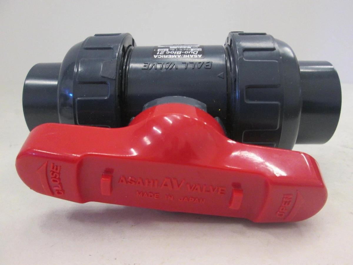 Asahi/America, Duo-Bloc 21, Ball Valve, Max 120F, FPM Seals, 01E15268F, Used