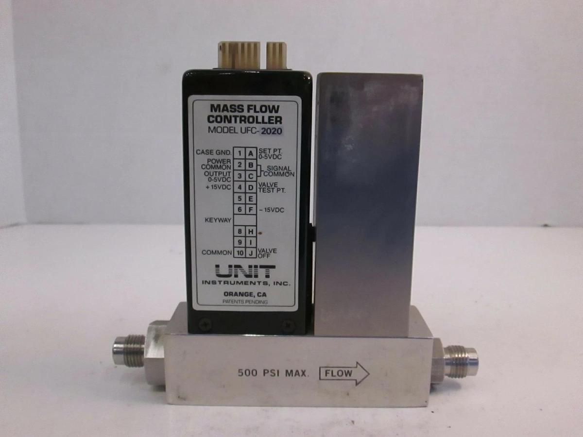Used Unit UFC-2020 Mass Flow Controller, O2, 20 SLM, 1/4" MVCR, Used