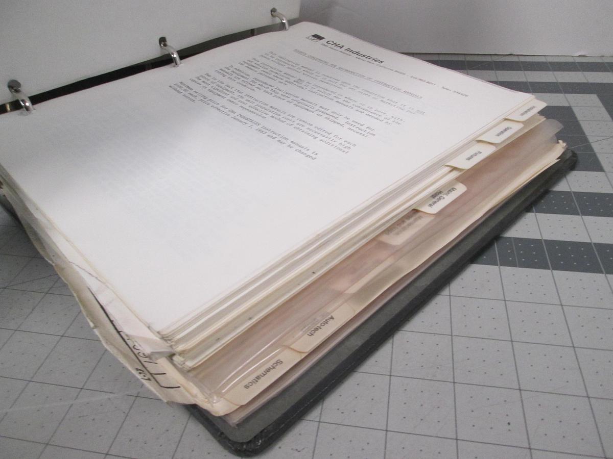 Used CHA Industries, Operation and Maintenance Procedures for Model Mark 50 Deposition System, Used