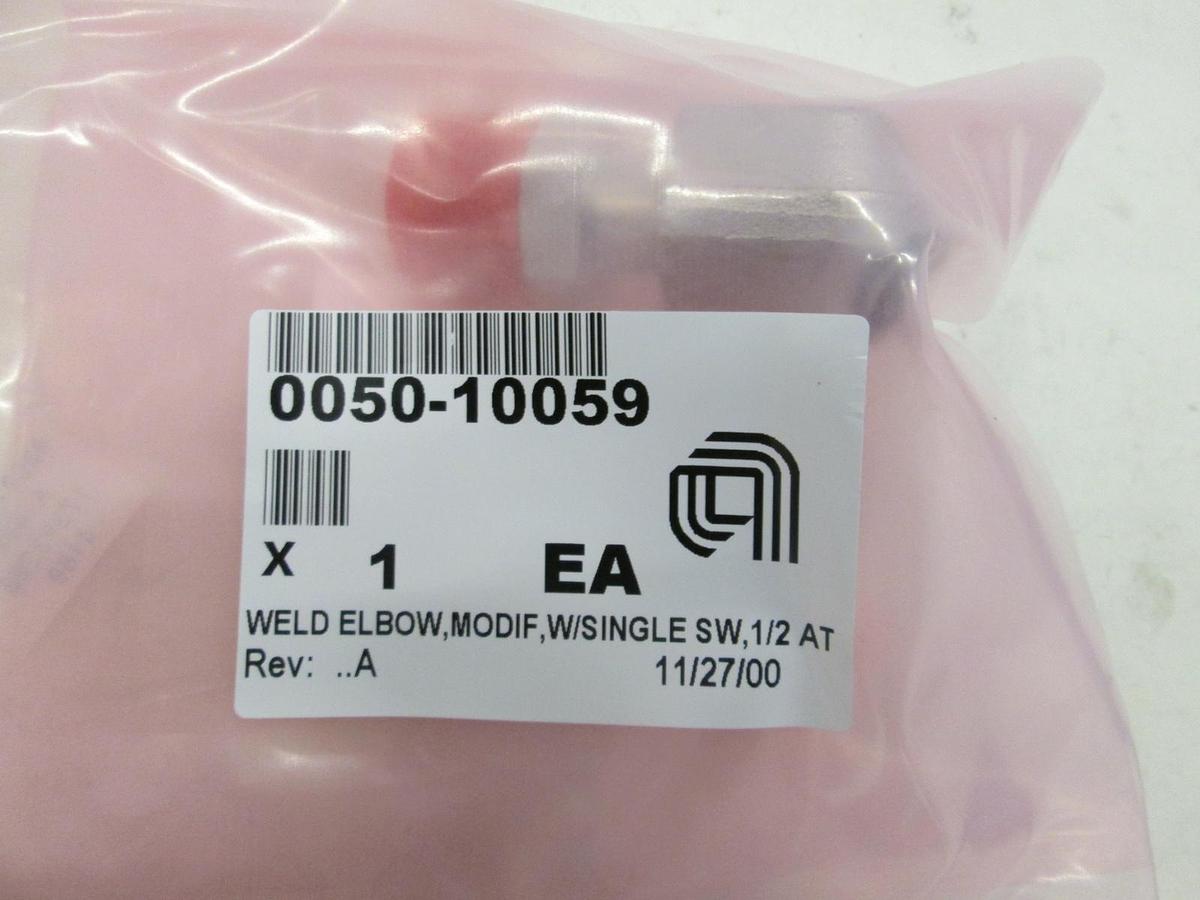 Used AMAT, Weldment Elbow, Modified, w/Single SW, 1/2 AT, 0050-10059, New