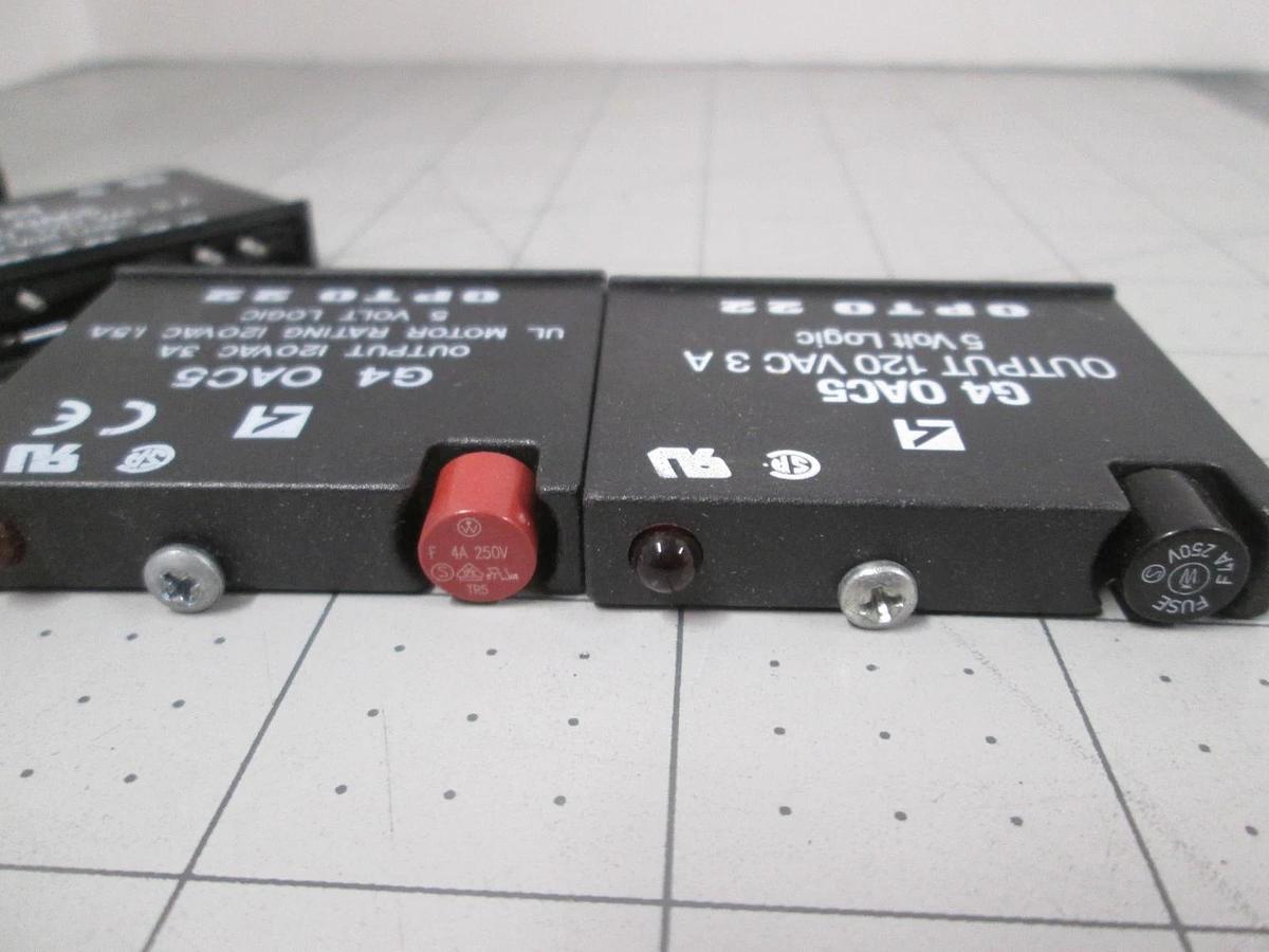 Used Opto 22, G4 OAC5, Digital Output Module, Used, Lot of 4