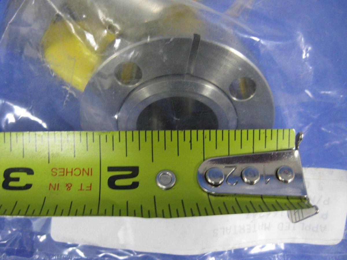 AMAT 0040-22223 Vacuum Tube 90 Deg Miltered Elbow, 2" x 2.75" Conflat Flange