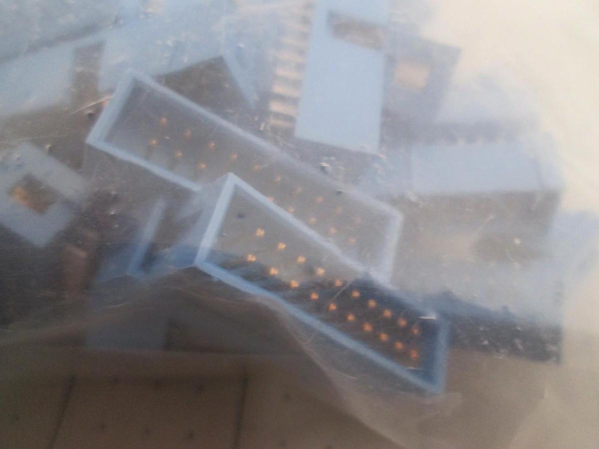 AMP, 609-2027, 20 POS, 2 Row Male Header Connector, New, Lot of 250