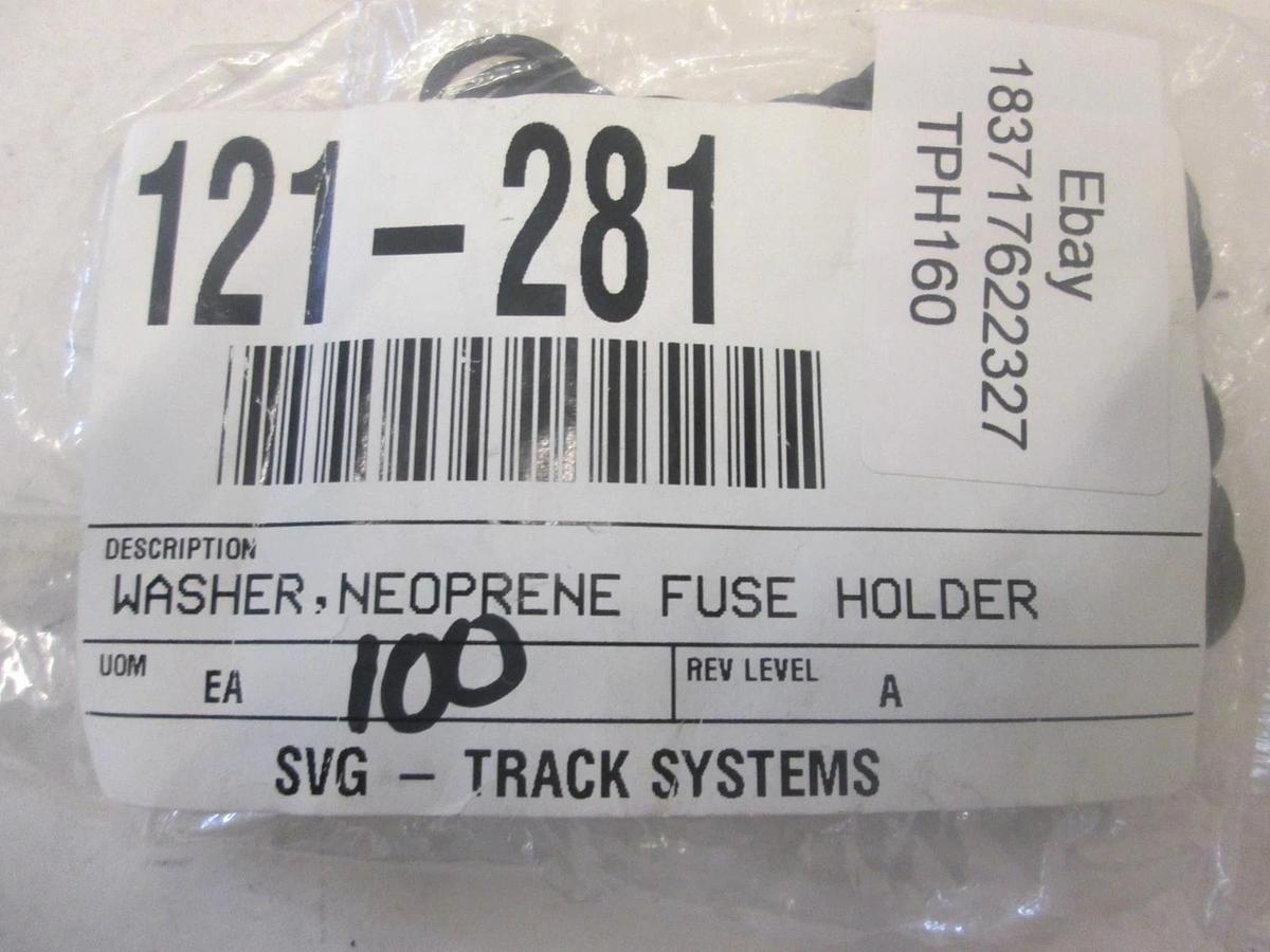 LITTELFUSE INC, H901 002, WASHER,NEOPRENE FUSE HOLDER, New, Lot of 100