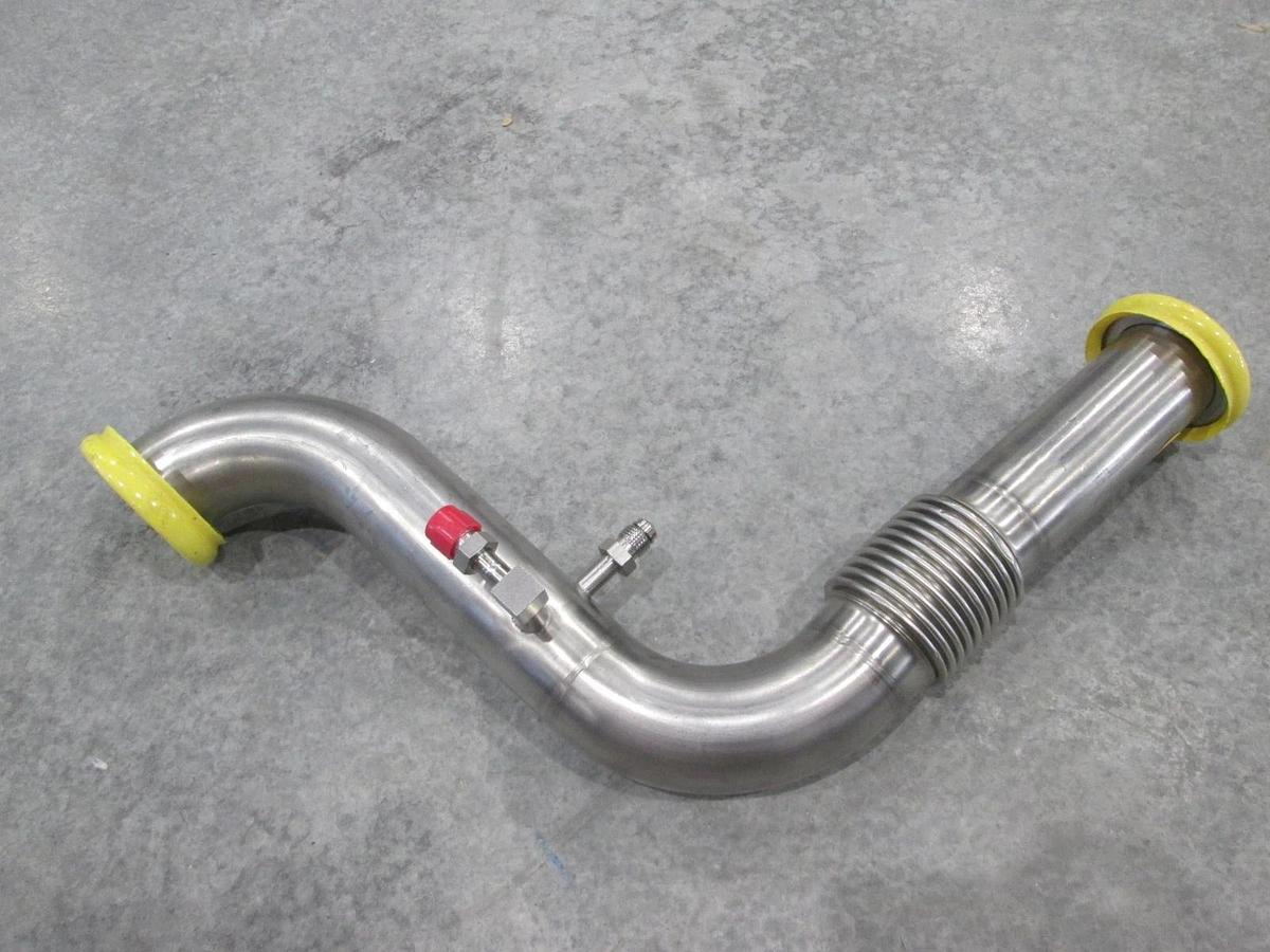 Used AMAT, 13" x 14", Bellows Pipe Weldment,  Used