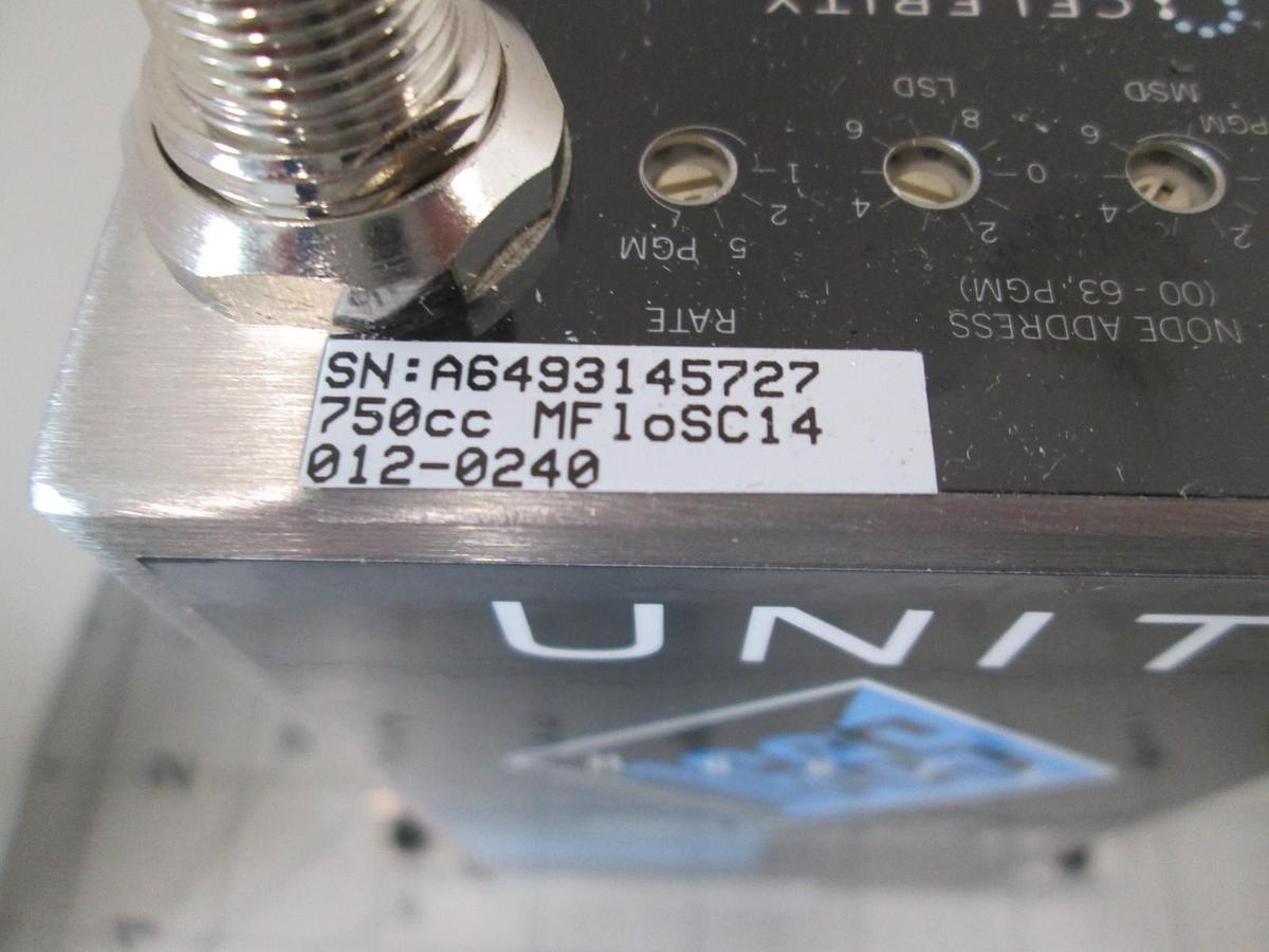 Unit, UFC-1665, MFloSC14, 750 CC, Mass Flow Controller, New