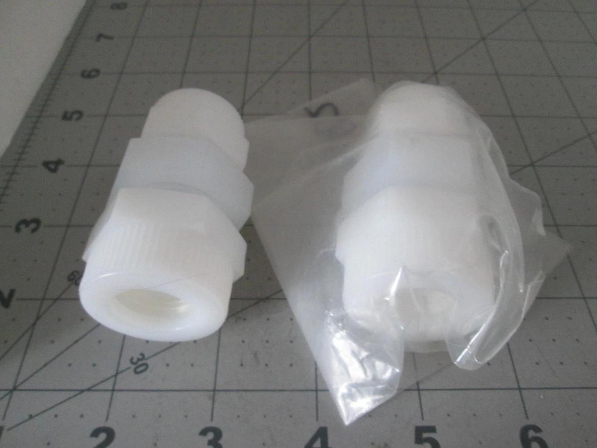 Mace, Union Teflon Valve, 747-2812, 3/4T x 1/2T, New, Lot of 2