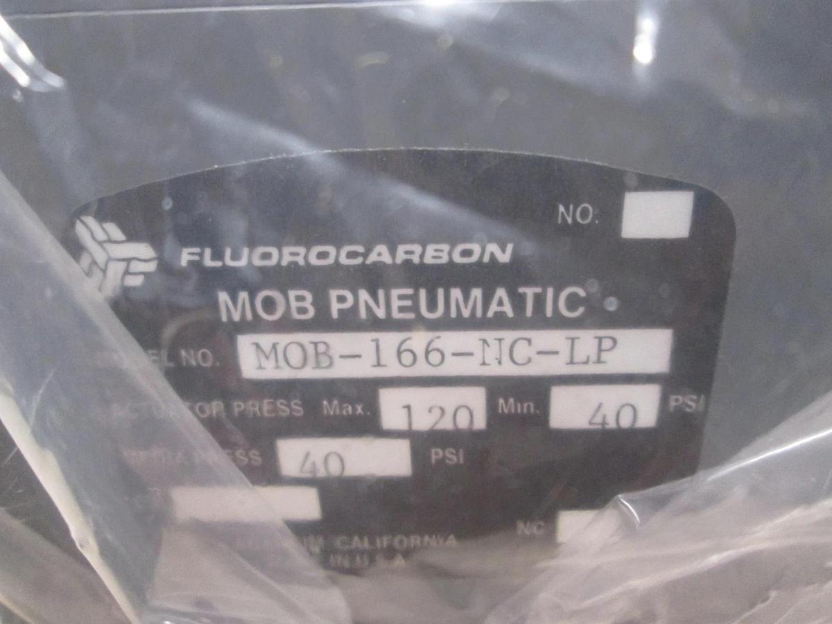 Fluorocarbon, MOB-166-NC-LP, Pneumatic Valve, 40PSI, New