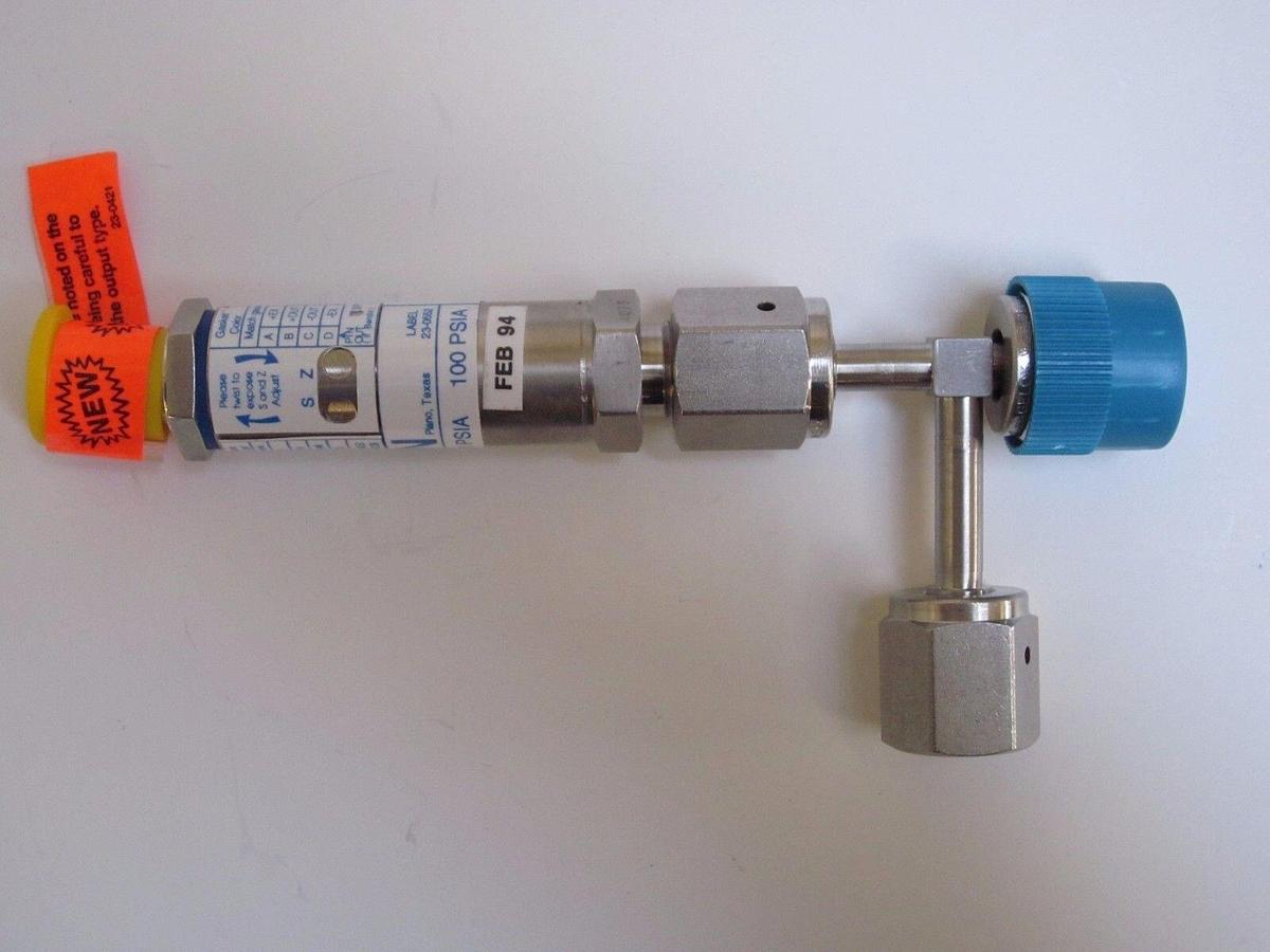 Swagelok Micro-Fit Tee 6LVV with Span Pressure Transducer, Label 23-0552