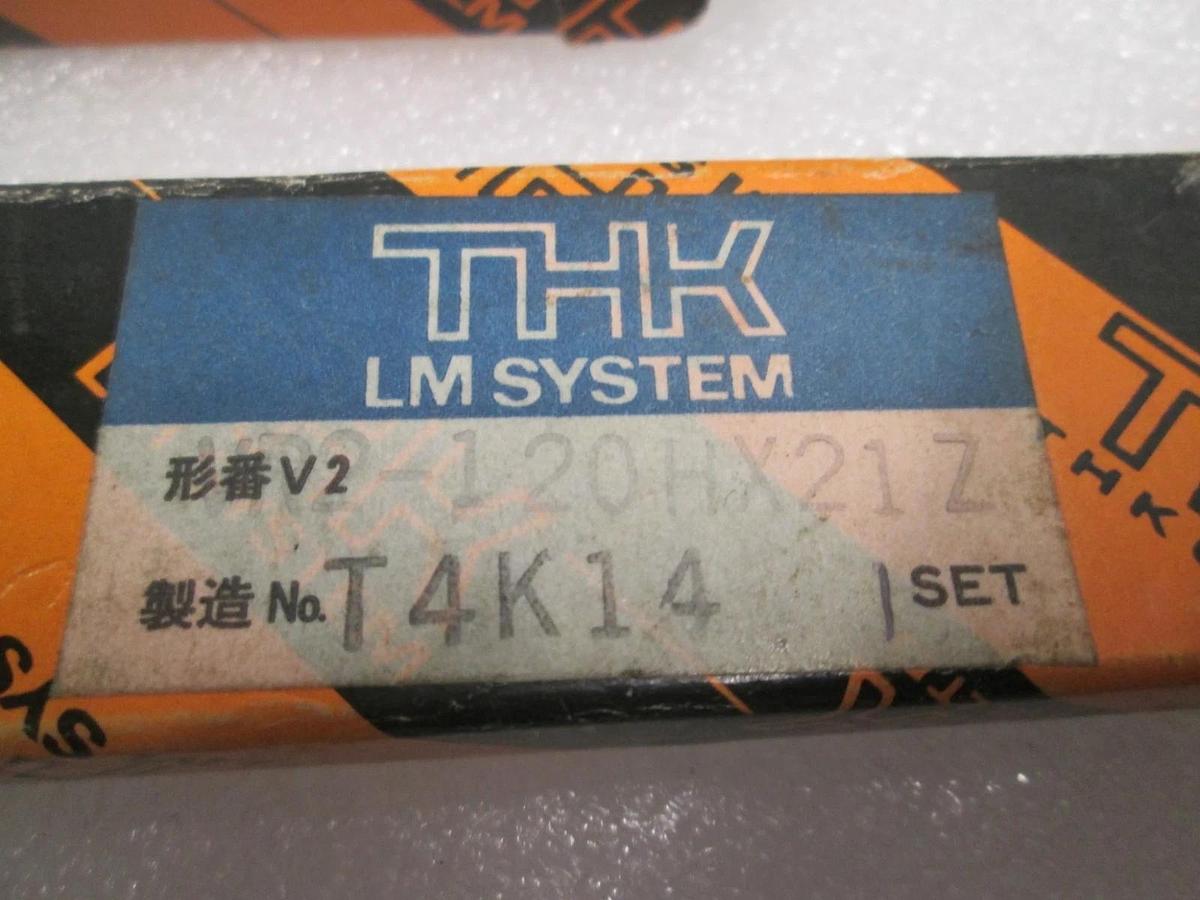 THK, VR2-120HX21Z, T4K14, Linear Bearing Guide Block w/ Guide Rail, New,Lot of2