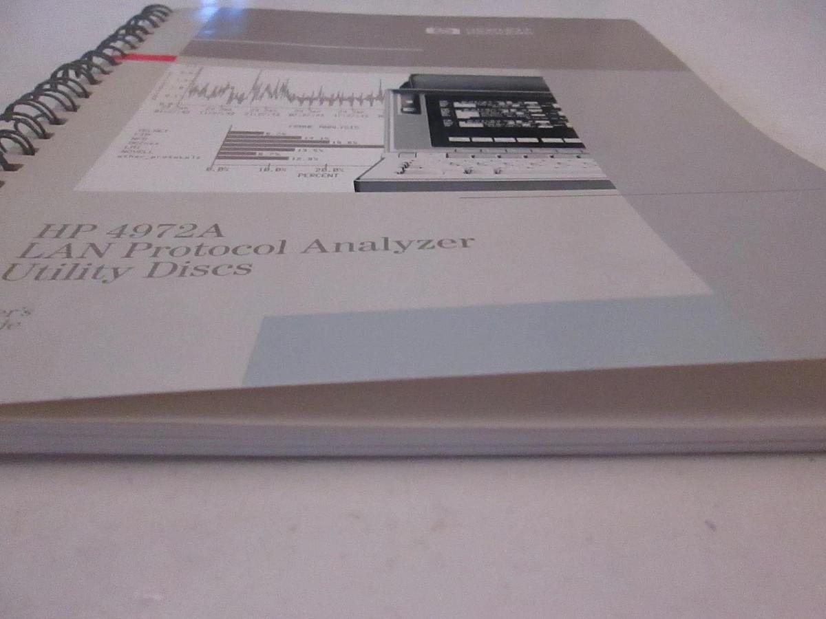 Used HP 4972A LAN Protocol Analyzer Utility Discs User Guide, Used