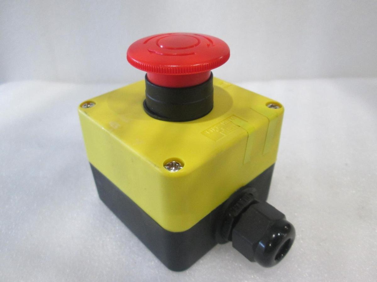 Used IDEC, HW1X-BV402-R, Emergency Stop Button Enclosure Box, Used