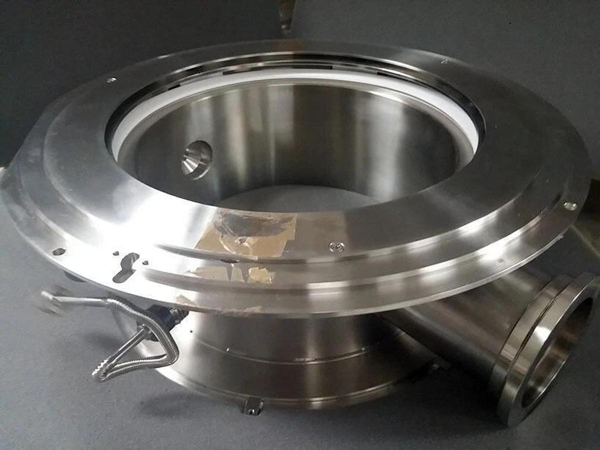 Used TEL Tokyo Electron Process Chamber Manifold Flange Plenum, Used