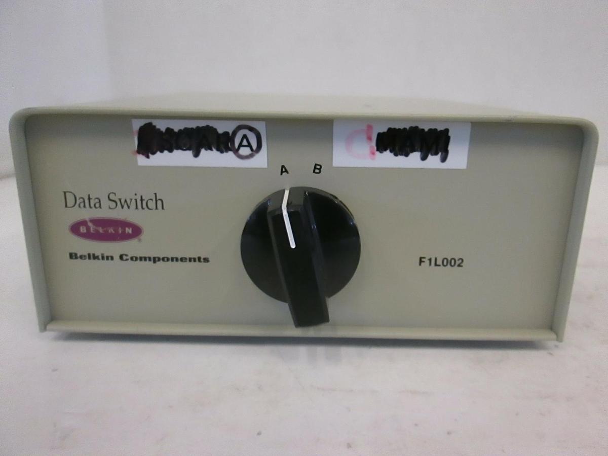 Used Belkin, F1L002, 2 Port External Switch, Used