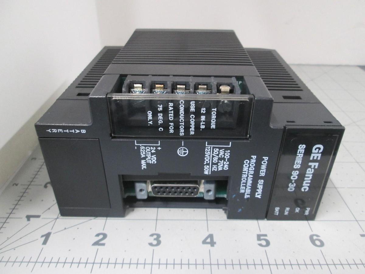 Used GE Fanuc, IC693PWR321M, 30W Power Supply, Series 90-30 Programmable Control Used
